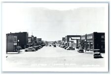 c1950's Main Street View Ford Christen Studio Lemmon SD RPPC Photo Postcard picture