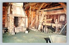 Saugus MA-Massachusetts, Iron Works Historic Site Forge Interior Chrome Postcard picture