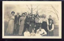 RPPC Real Photo Postcard VTG Antique, Thanksgiving 1914, Family Photo picture