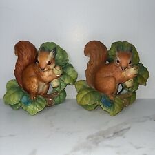 Vintage 2 Bossons Chalkware Handpainted Squirrel Congleton England  picture