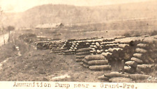 WWI World War Great War RPPC Postcard c.1914 Ammunition Dump Grand Pre picture