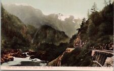 Fraser River East of Yale BC British Columbia Railway Bridge Hibben Postcard H29 picture
