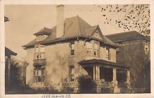 c.'08, Quincy IL, Real Photo, Residence at 1255 Maine St, Old Postcard picture
