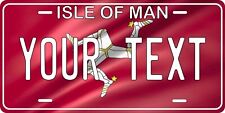 Isle of Man Flag License Plate Personalized Car Auto Bike Motorcycle Custom Tag picture