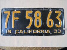 vintage 1933 california license plates picture