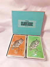 Vintage Russell Gladstone Playing Cards OWL Design Sealed Double Decks in Box picture