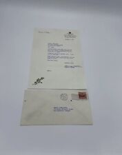 1957 Conrad Hilton Signed Letter W/ Envelope- Hilton Hotels picture
