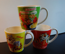 3- Vintage Kelloggs tony the tiger cereal Advertising Coffee Mug 10 oz. picture