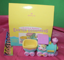 Vintage Crayola Bunny Easter Eggspress 1993 Hallmark Easter Treat Holder In Box picture