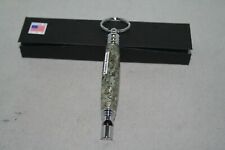 Handmade Shredded Cash Hidden Compartment Key Chain with Whistle picture