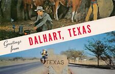 1958? Dalhart Texas Greetings From Larger Not Large Letter 40325 Chrome Postcard picture