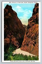 Pillars Of Hercules South Cheyenne Canon Above Stratton Park VINTAGE Postcard picture
