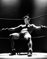 John Payne beefcake in corner of boxing ring 1939 Kid Nightingale 8x10 photo picture