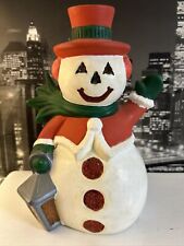 Vintage Ceramic Frosty The Snowman Hand Painted Stunning  picture