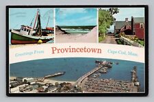 Postcard Greetings from Provincetown Cape Cod Massachusetts Multiview picture