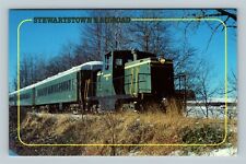 Stewartstown Railroad Unit Number 10 Locomotive, Vintage Postcard picture