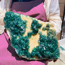 19.88LBNatural super beautiful green fluorite crystal mineral healing specimens. picture
