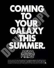 1977 STAR WARS 20th Century Fox Movie Promo Magazine Ad 8x10 Photo picture