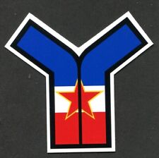 SFRJ Yugoslavia Yugo Zastava Koral Car Logo Die Cut Sticker 3.5