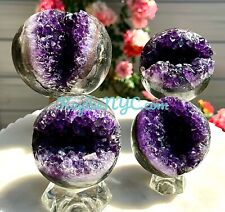 Wholesale Lot 4-5 pcs Amethyst Sphere Crystal Healing Energy picture