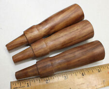 LOT OF 3 NEW ROSEWOOD SOCKET CHISEL HANDLES FOR TOOL RESTORATION picture