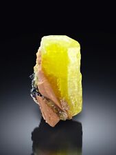 RARE ETTRINGITE CRYSTAL WITH HAUSMANNITE FROM N’CHWANING II MINE, SOUTH AFRICA picture