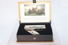 The Delaware Crossing Dec. 25, 1776 Commemorative Pocket Knife in Book Box picture