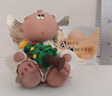 Vintage 2001 Angel Cheeks by Russ Figurine #22000 Angel With Christmas Tree picture