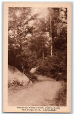 c1940's Driveway Camp Fulton Fourth Lake Adirondacks Old Fort NY Postcard picture