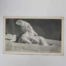 Skiers Paradise Mount Spokane Washington RPPC Vintage Postcard Snow Trees Cold picture
