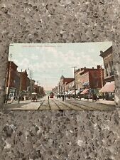 Postcard Unposted 1907 Market Street Chattanooga Tennessee Trains People Town picture