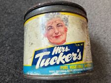 Vintage Mrs Tucker’s Pure Vegetable Shortening 1 Lb picture