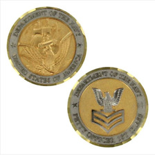 GENUINE U.S. NAVY COIN: E6 PETTY OFFICER FIRST CLASS picture
