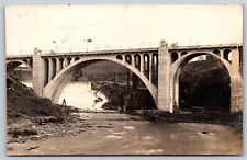 Postcard Monroe Street Bridge, Spokane WA RPPC B105 picture