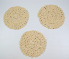 Lot of 3 Vintage Hand Crocheted Doilies  7