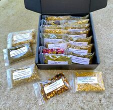 Beginner to Advanced Pagan Apothecary Kit Custom Black Wiccan Herb Box, 15 Bags picture