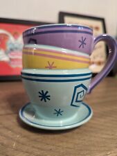 Disney Parks Alice Wonderland Mad Tea Party Teacup Saucer Mug  picture