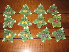 Vintage L'Atelier Nuova Capodimonte Porcelain Place Card Holders Italy READ picture
