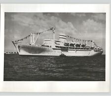 Beautiful Flagged Passenger LINER SHIP Theodor Herzl VINTAGE 1966 Press Photo picture