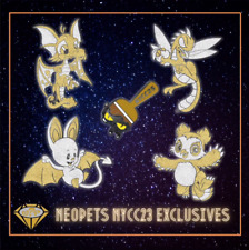 Neopets NYCC 2023 Convention Exclusive Pins & Lanyard (No Code) picture