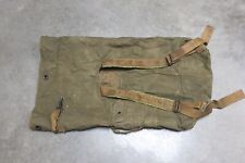 Vintage US Military Issue OD Green Canvas Equipment Sea Gear Duffle Duffel Bag picture