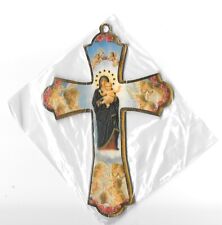 Mary And Jesus Decorative Cross in Original Wrapper. picture