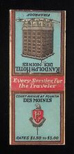1930s Randolph Hotel Every Service for the Traveler Court Rates Des Moines IA MB picture