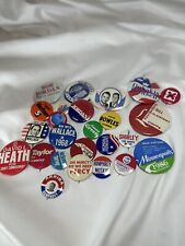 Vintage Political Button Presidential And Local Buttons Vintage Lot Of 25 A picture