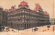 Cincinnati OH Ohio, Government Building, Trolleys, Vintage Postcard picture