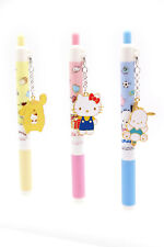 3 pack of Sanrio Retractable Gel Pens with detachable Charm pendents picture