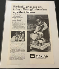 Maytag Dishwashers - Vintage Original 1983 Print Ad / Poster / Wall Art - MINT picture