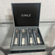 Towle Silver Mother of Pearl Inlay 4 Spoon set picture
