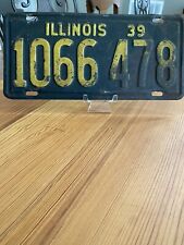 1939 Illinois License Plate 1066 478 picture