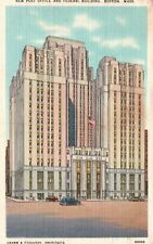 Postcard MA Boston New Post Office Federal Building 1938 Linen Vintage PC a4409 picture